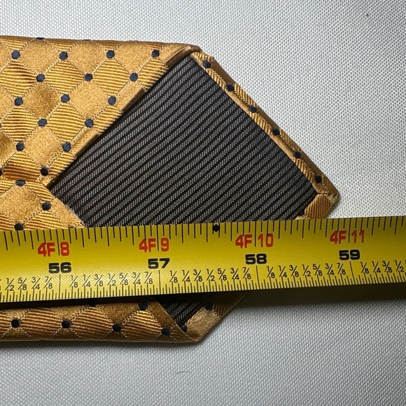 Nordstrom Yellow and Black Geometric Silk Tie - Picture 9 of 11